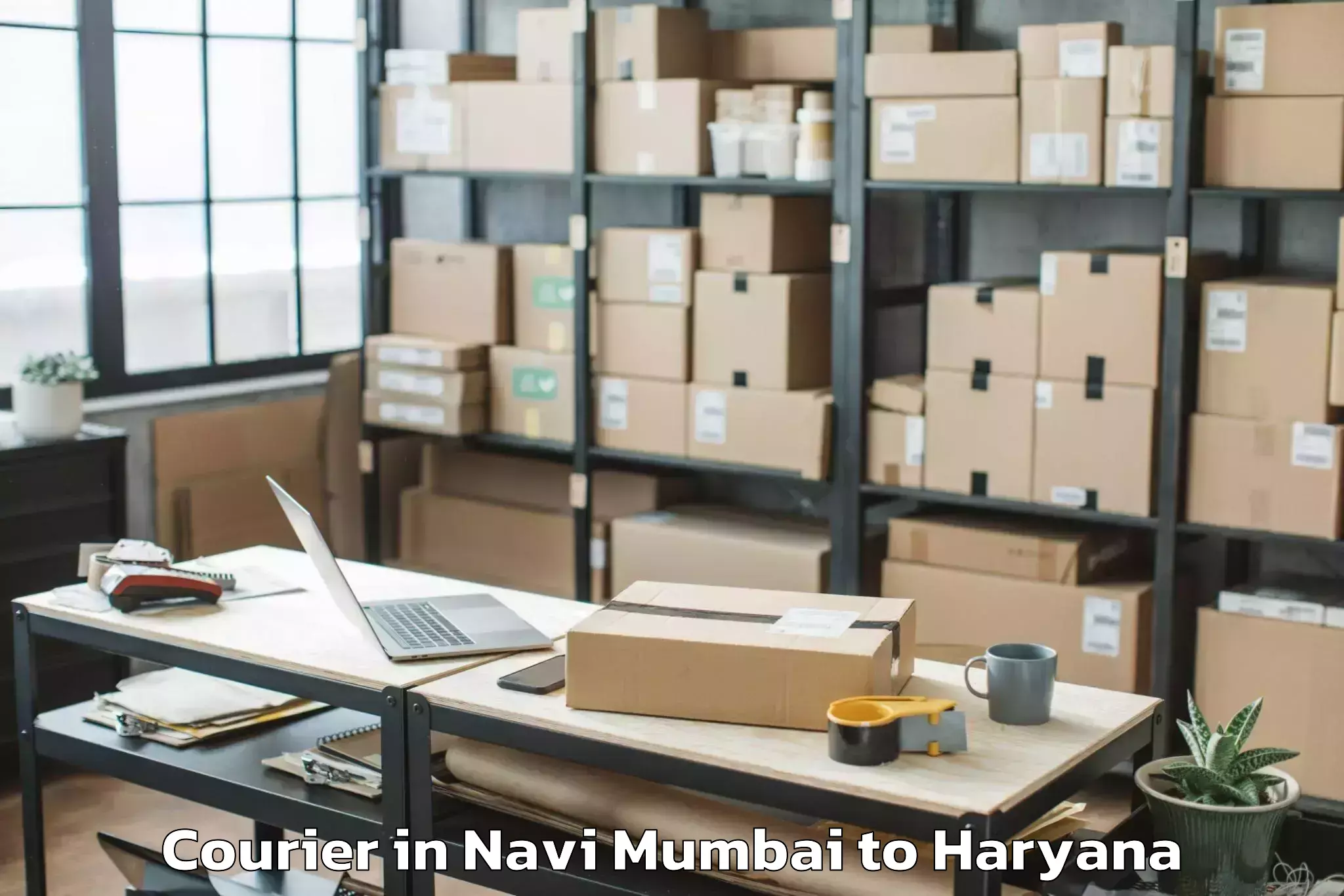 Easy Navi Mumbai to Srm University Haryana Sonipat Courier Booking